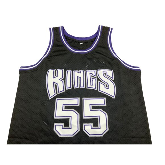 New Sacramento Kings #55 Jason Williams Basketball Jersey Stitched BLACK - Picture 3 of 5
